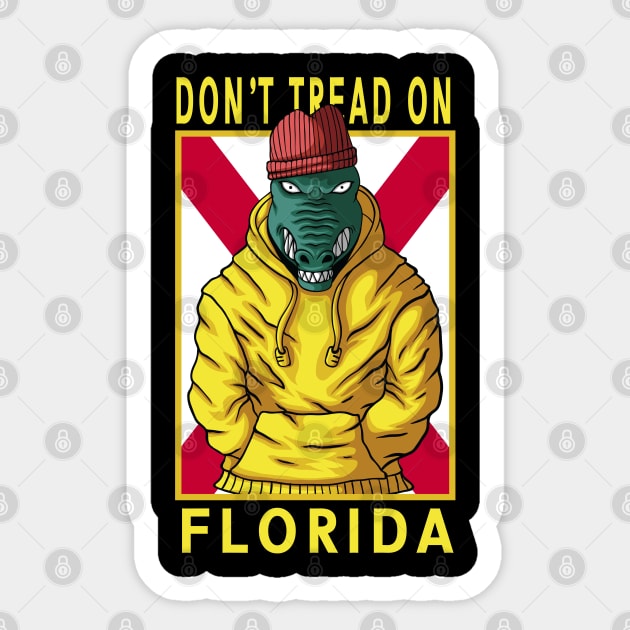Dont tread on florida, Sticker by JayD World